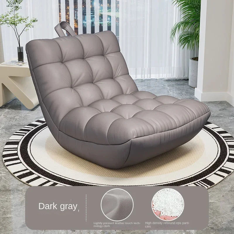 LazySofa Single Sofa Chair, Convertible Leisure Bed for Small House Living Room & Balcony, Comfortable Couch Seat