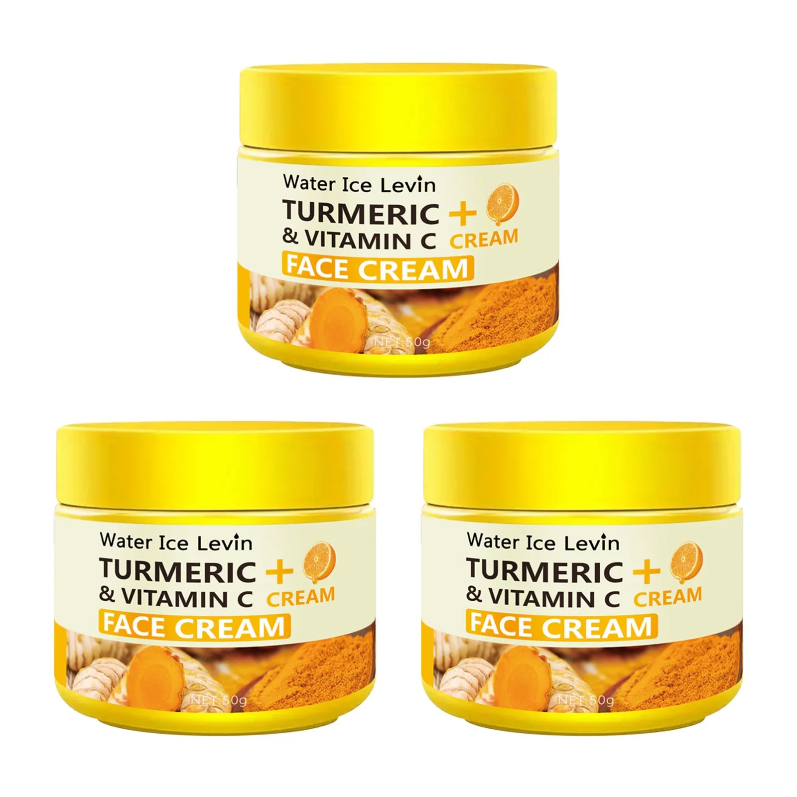 Turmeric Vitamin C Anti-Aging Cream Moisturizing Anti-Wrinkle Collagen Hyaluronic Acid Cream Skin Care Cosmetics 50g
