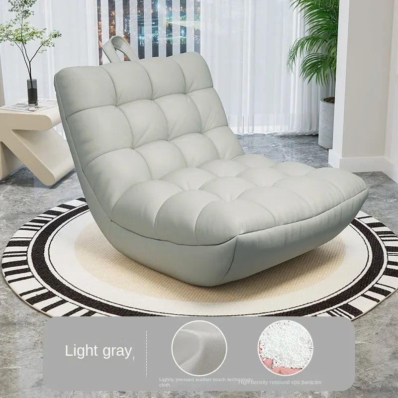 LazySofa Single Sofa Chair, Convertible Leisure Bed for Small House Living Room & Balcony, Comfortable Couch Seat